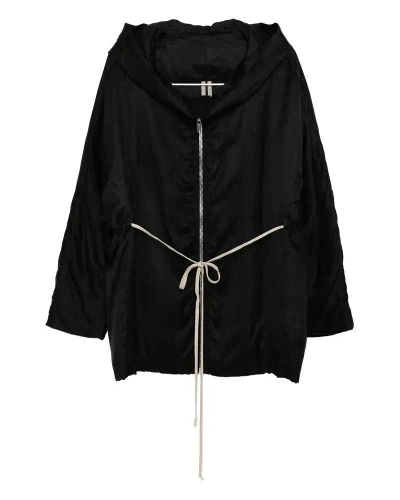 Rick Owens Jacke mit Kordelzug - Schwarz Schwarz