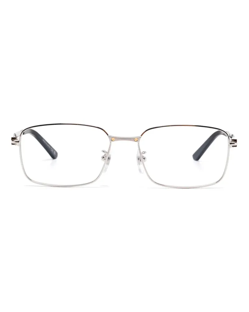 Cartier Brille mit eckigem Gestell - Silber Silber