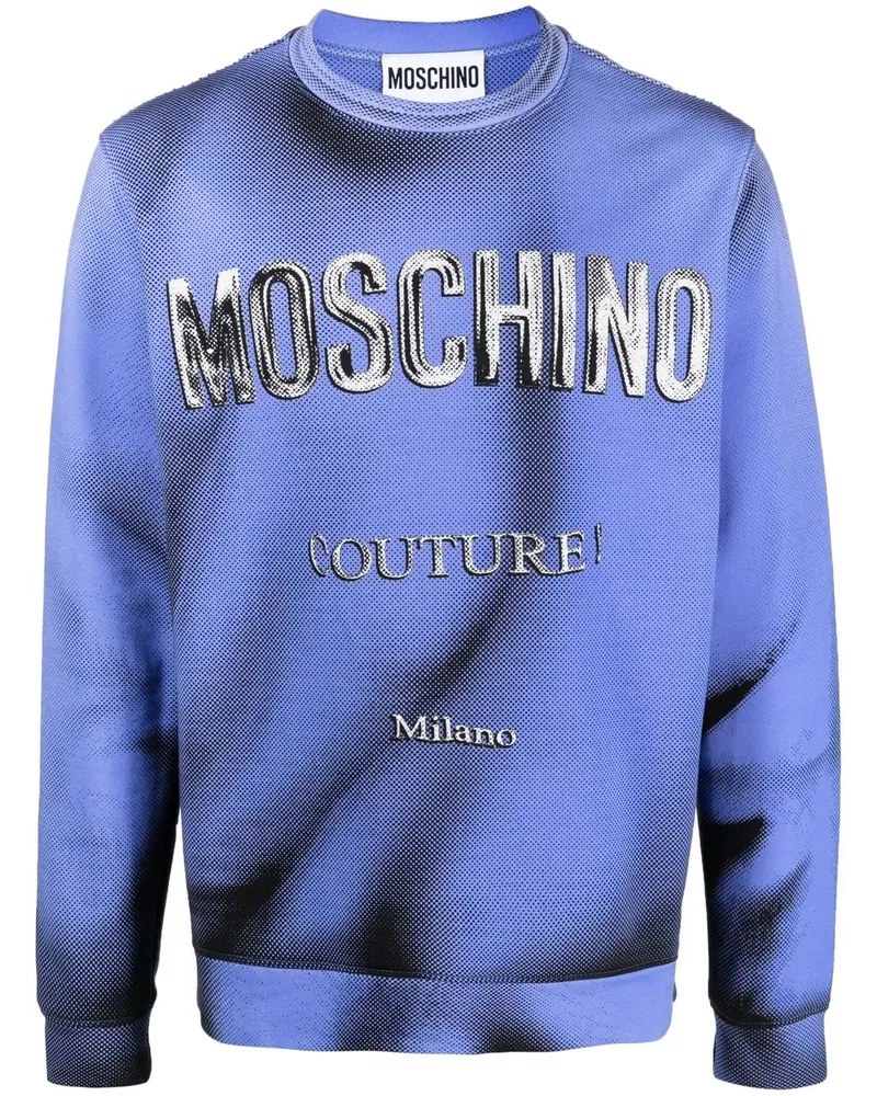 Moschino Sweatshirt mit Logo-Print - Blau Blau