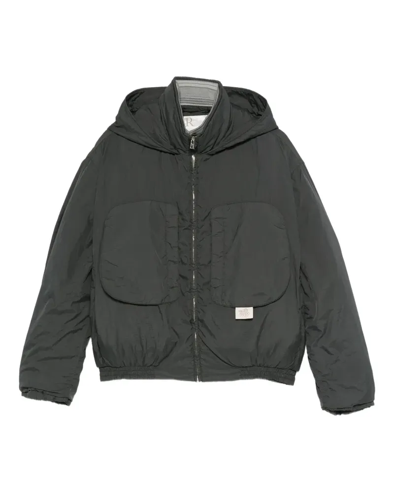 RANRA Kapuzenjacke mit aufgesetzten Taschen - Grau Grau