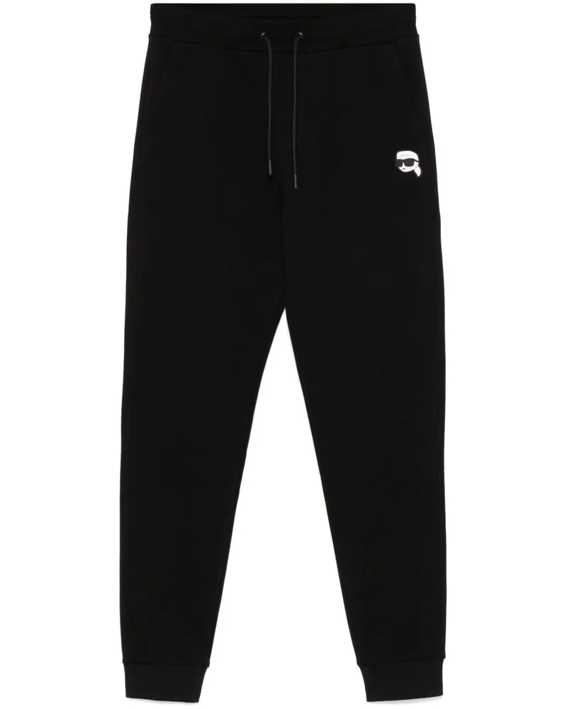 Karl Lagerfeld Karl Jogginghose mit Ikon-Patch - Schwarz Schwarz