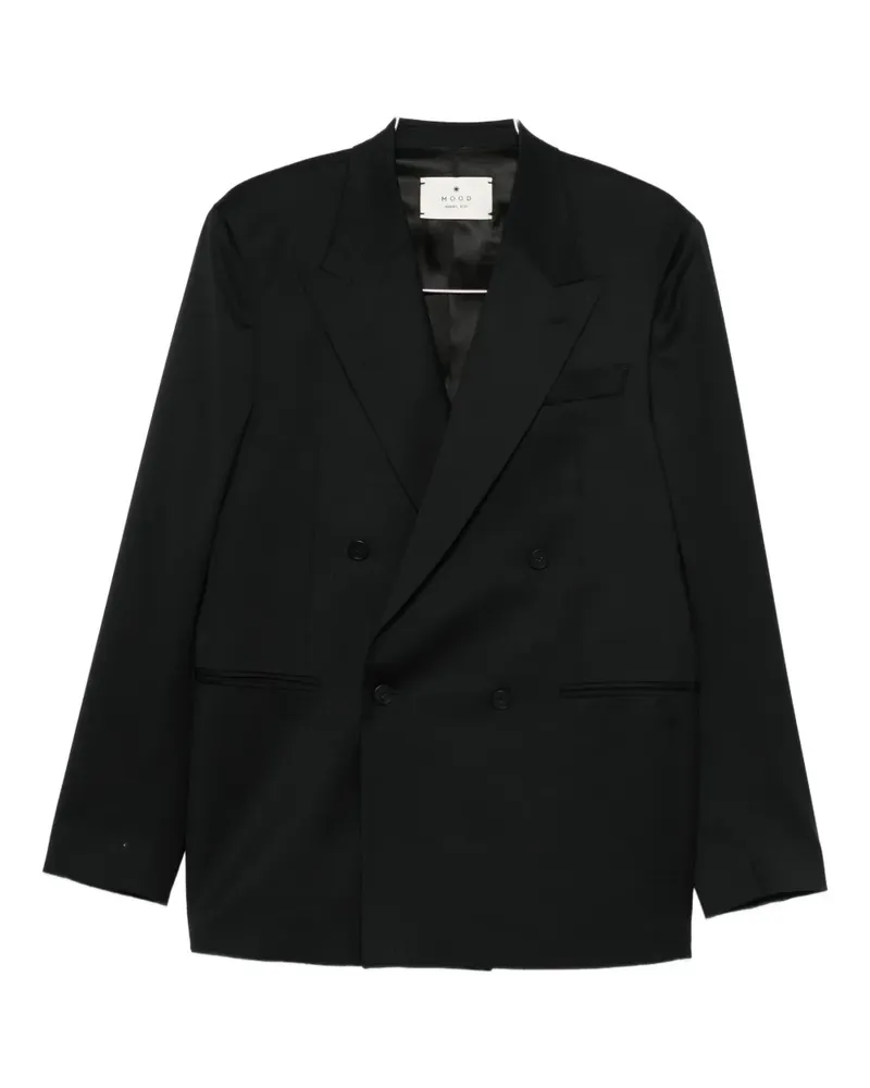 Manuel Ritz peak-lapel double-breasted blazer - Schwarz Schwarz