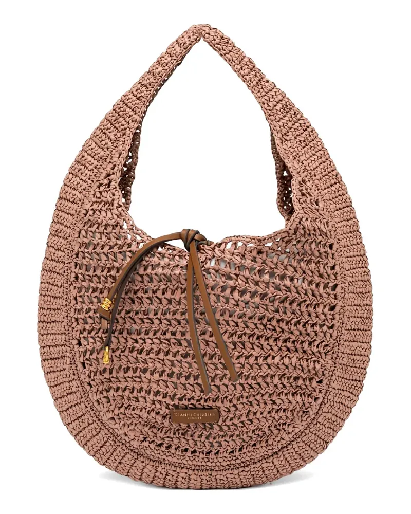Gianni Chiarini Handtasche aus Stroh - Rosa Rosa