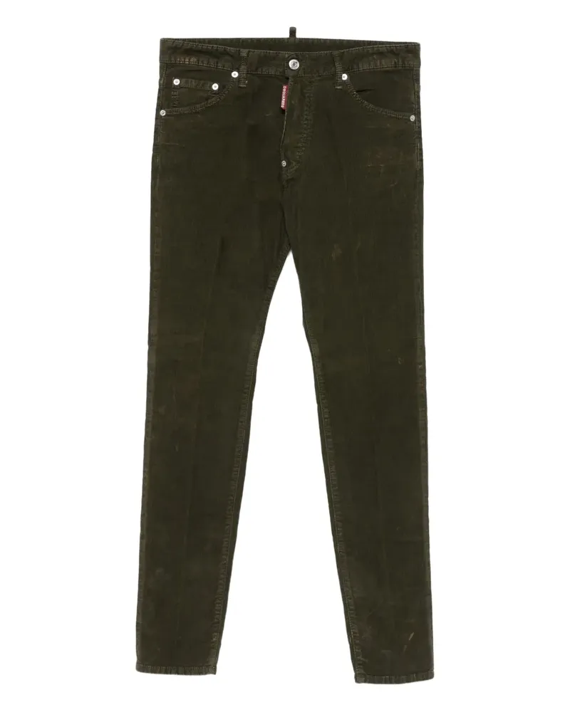 Dsquared2 Schmale Cord-Jeans - Grün Grün