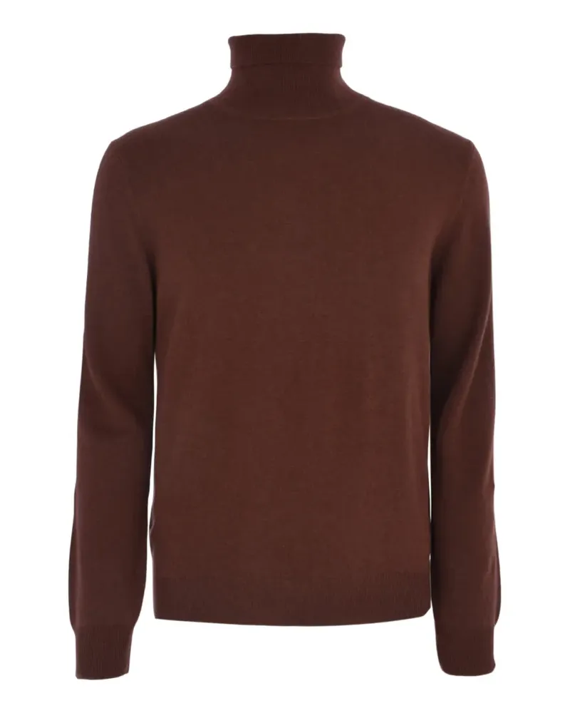 Corneliani Gestricktes Hemd mit Rollkragen - Braun Braun