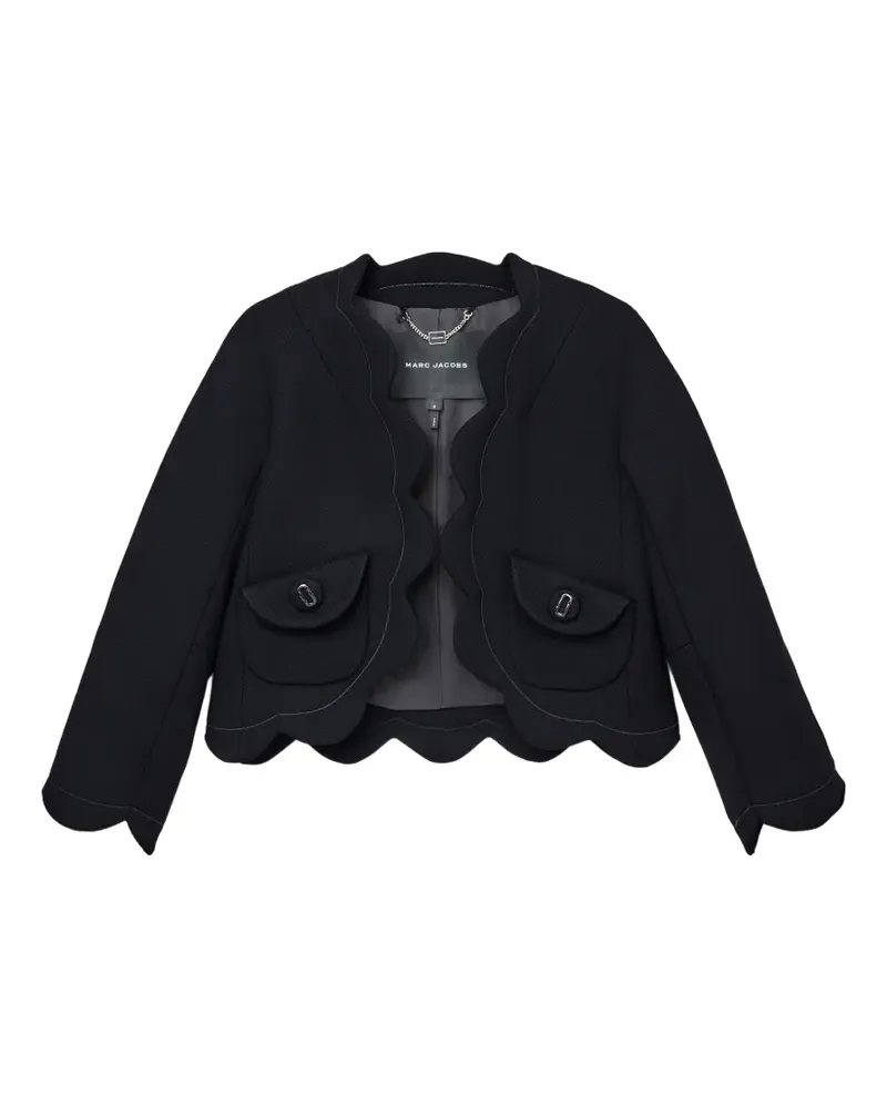 Marc Jacobs scallop-trim jacket - Schwarz Schwarz