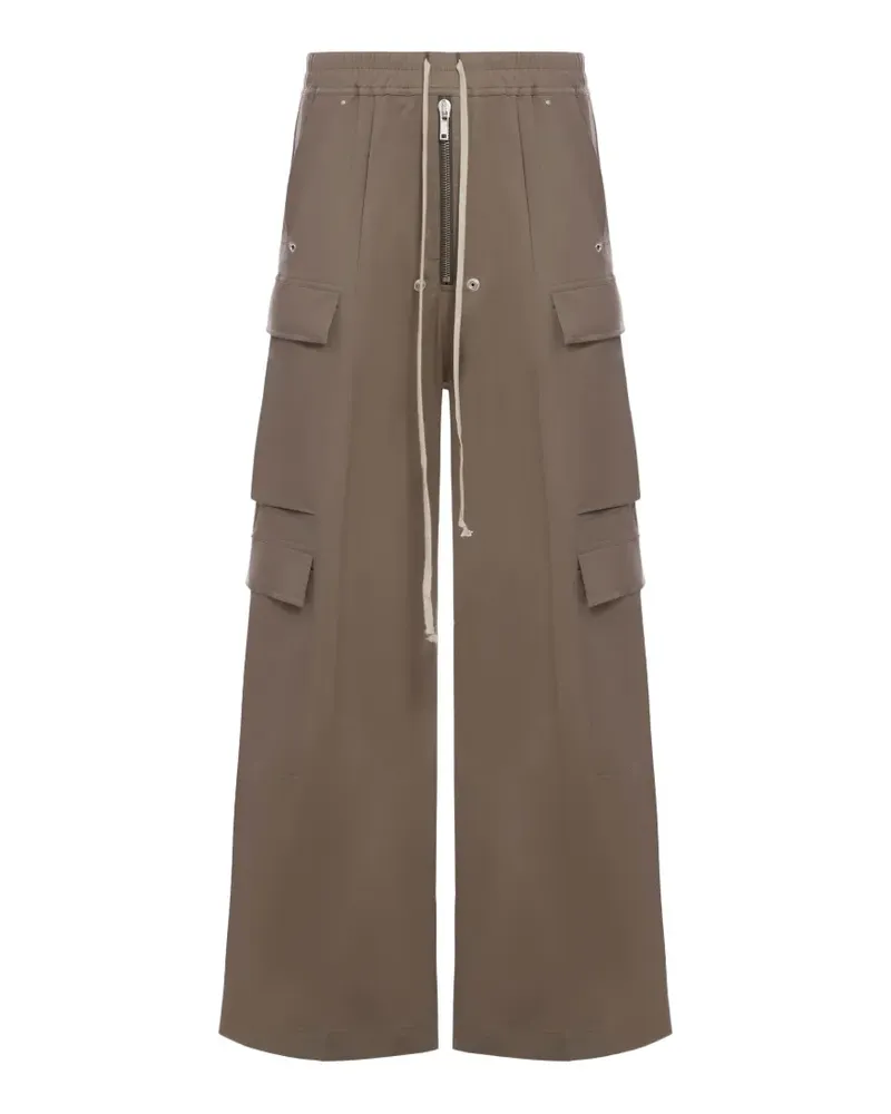 Rick Owens zipped cargo-pocket trousers - Grün Grün