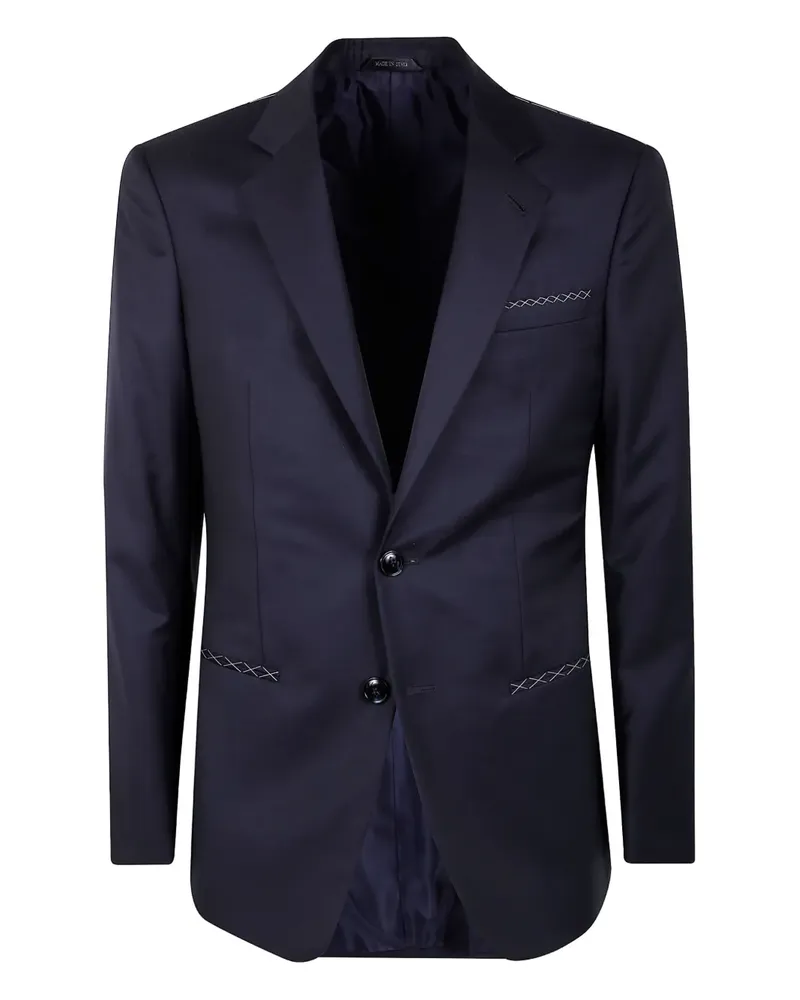 Giorgio Armani button blazer - Blau Blau