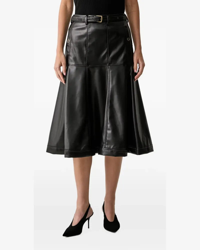 Silvian Heach belted panelled midi skirt - Schwarz Schwarz