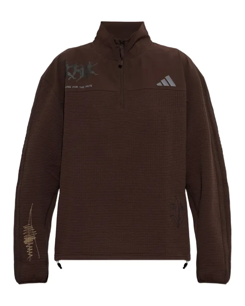 adidas Song for the Mute quarter-zip sweater - Braun Braun