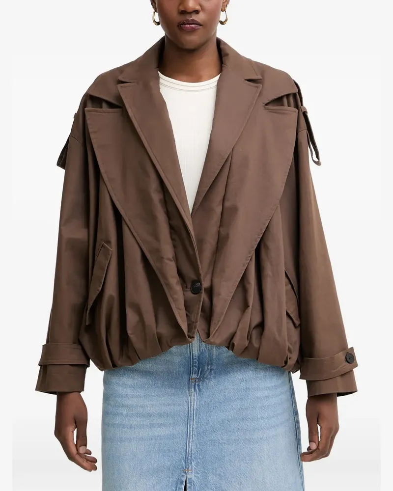 HAVEONE Jacke mit Cut-Outs - Braun Braun