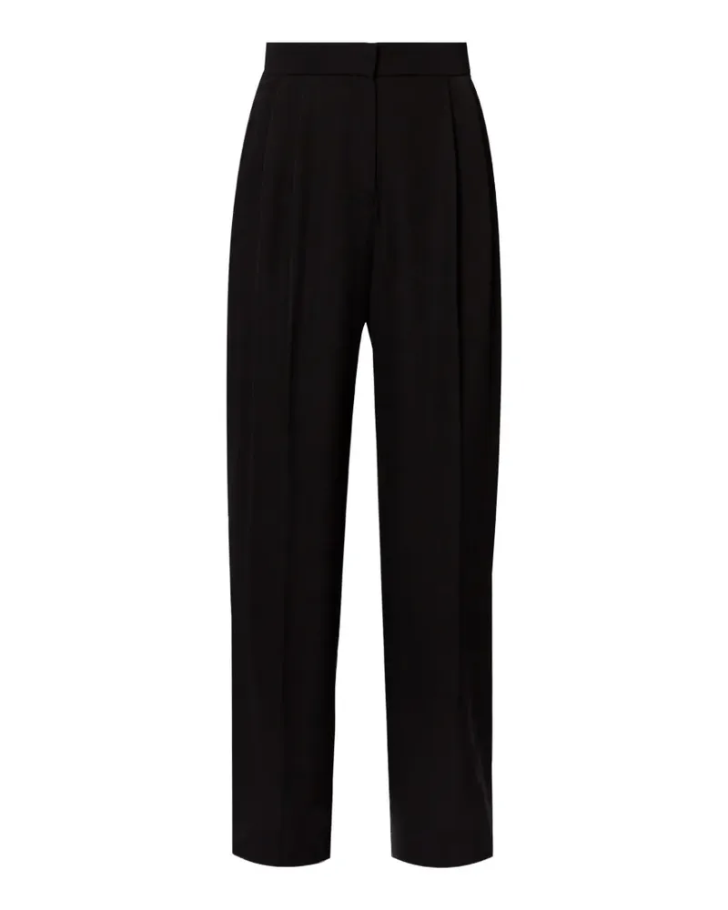 Erdem Hose mit Faltendetail - Schwarz Schwarz