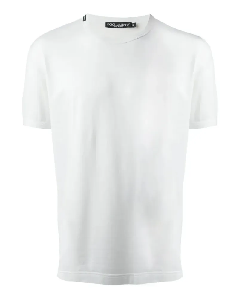 Dolce & Gabbana Klassisches T-Shirt - Weiß Weiß
