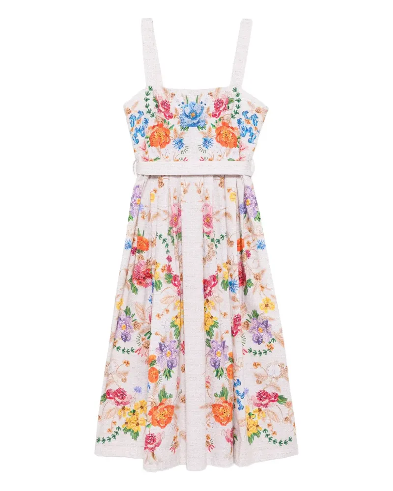 Mary Katrantzou Kleid mit Blumen-Print - Nude Nude