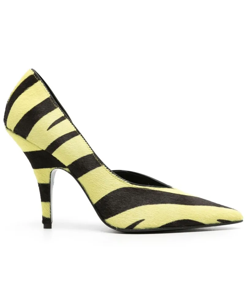 Patrizia Pepe Pumps mit Zebra-Print 100mm Schwarz