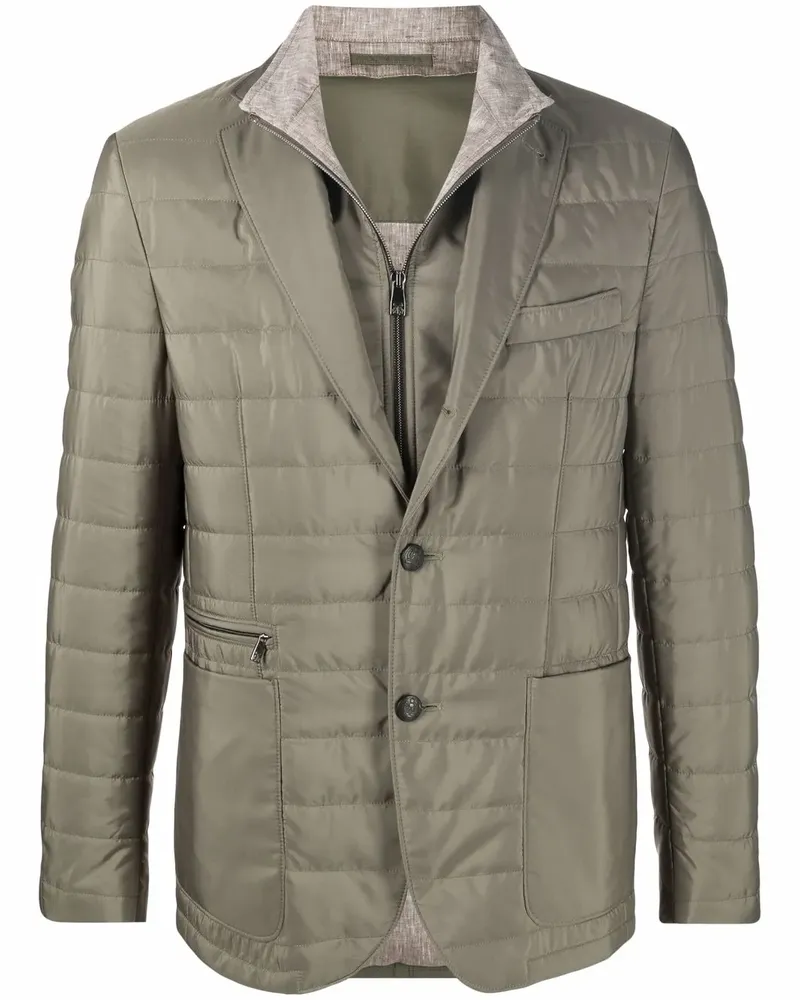 Corneliani Gefüttertes Sakko - Grün Grün