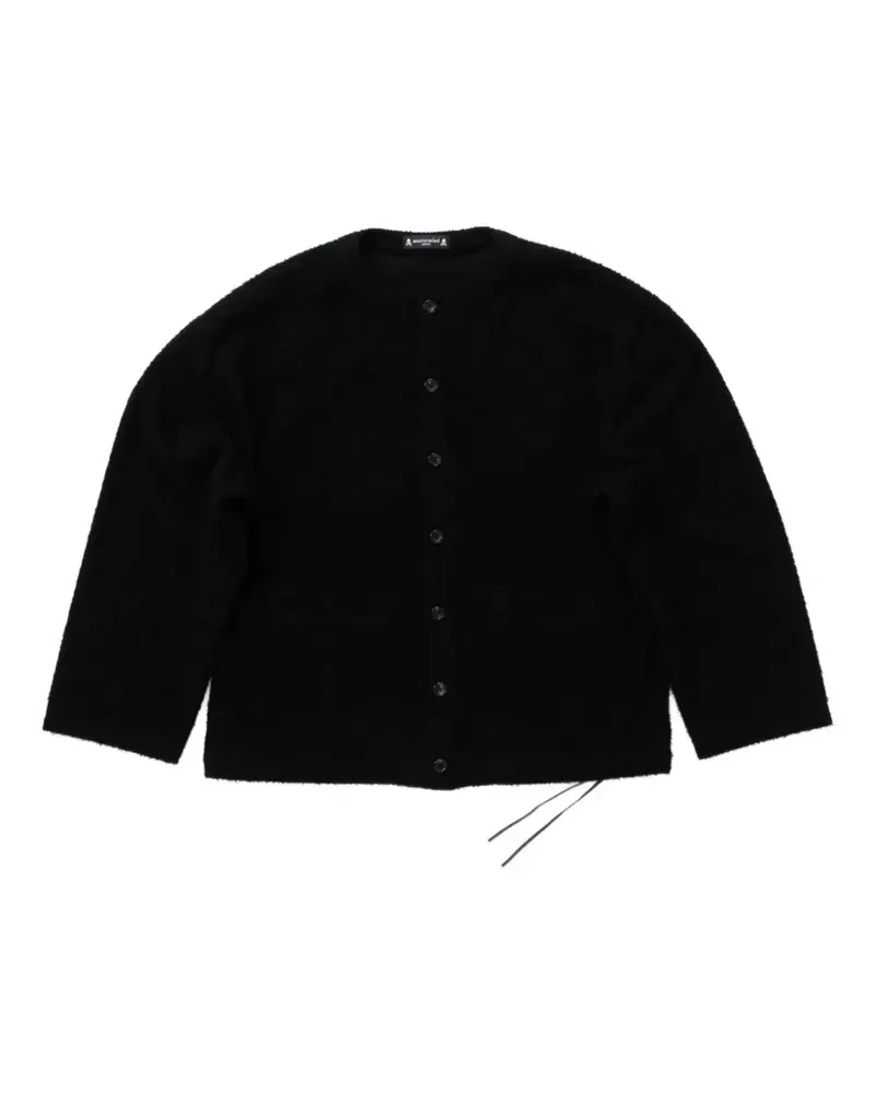 Mastermind Japan Cardigan mit Totenkopf-Stickerei - Schwarz Schwarz