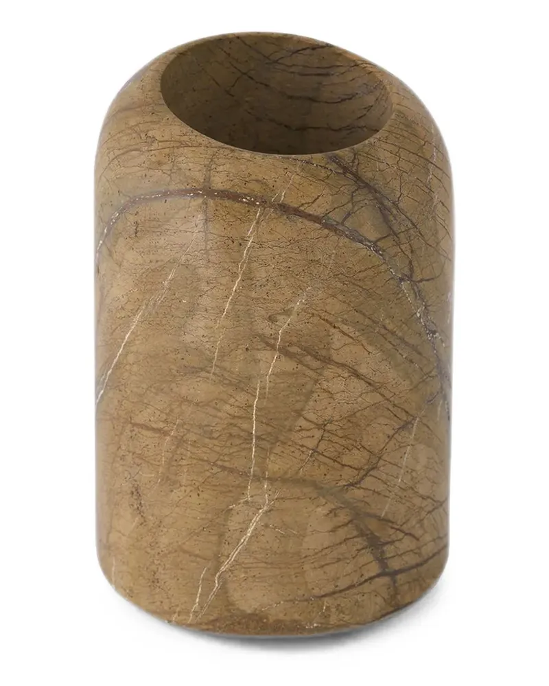 Tom Dixon Boulder Vase aus Marmor - Braun Braun