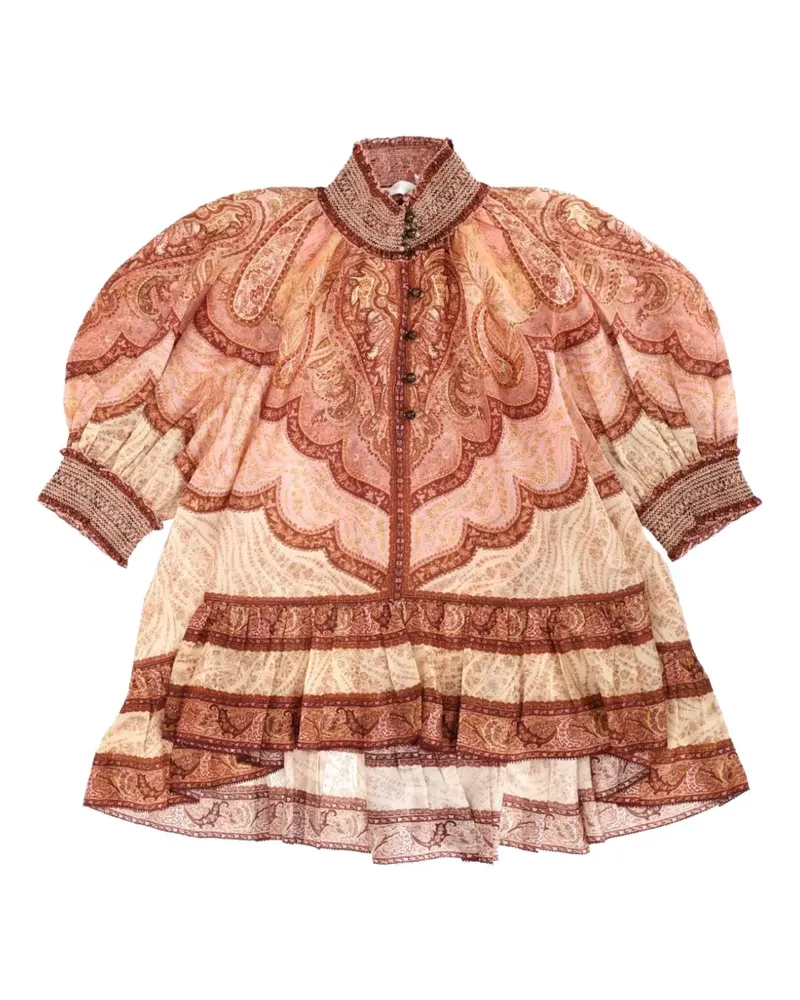 Zimmermann wanderlust ruffle blouse - Rot Rot