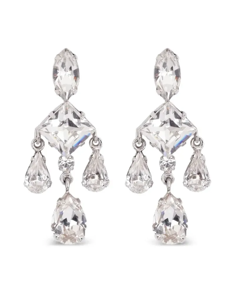 Jennifer Behr Amiri Ohrringe mit Kristallen - Silber Silber