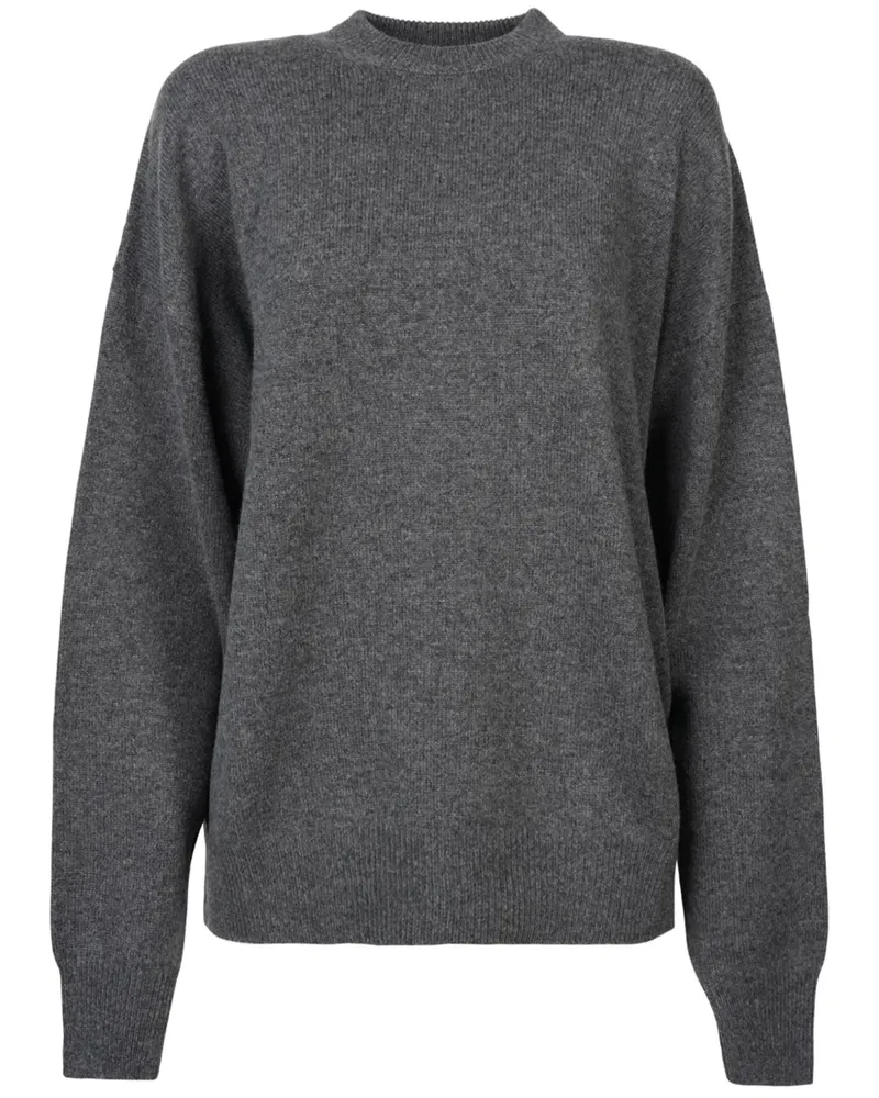 Balenciaga Pullover mit Intarsien-Logo - Grau Grau