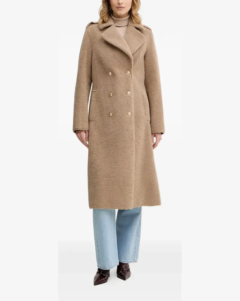 Guess Doppelreihiger Mantel - Nude Nude