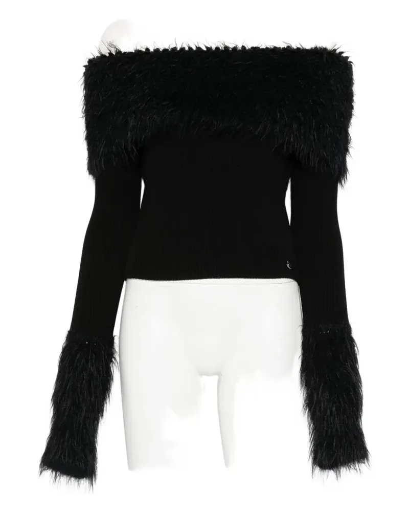 Jean Paul Gaultier Pullover aus Shearling - Schwarz Schwarz