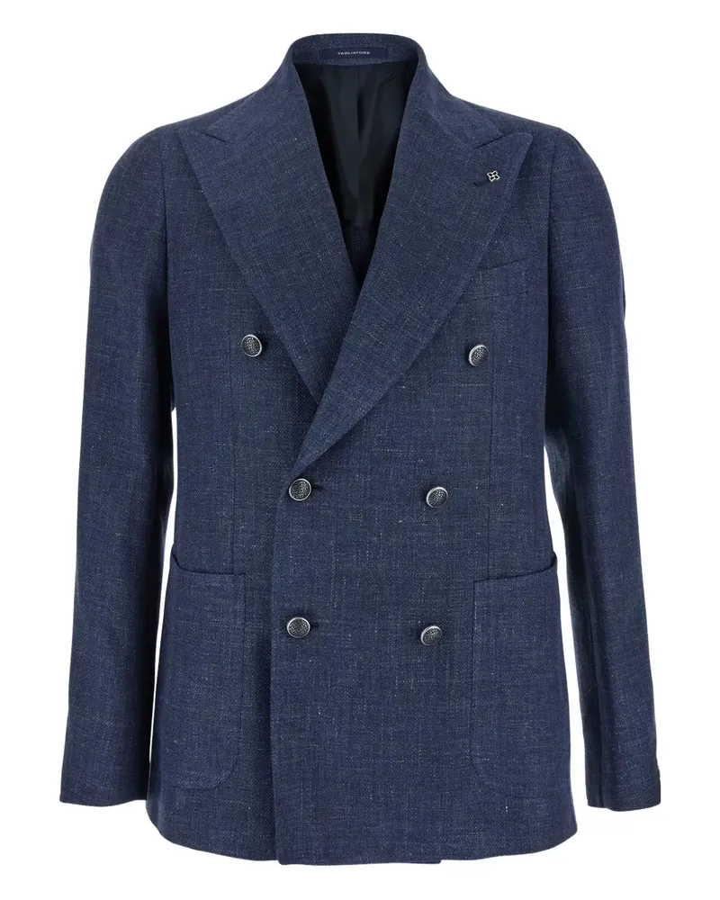 Tagliatore Sakko mit Anstecknadel - Blau Blau