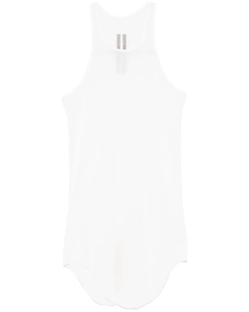 Rick Owens Geripptes Tanktop - Weiß Weiß