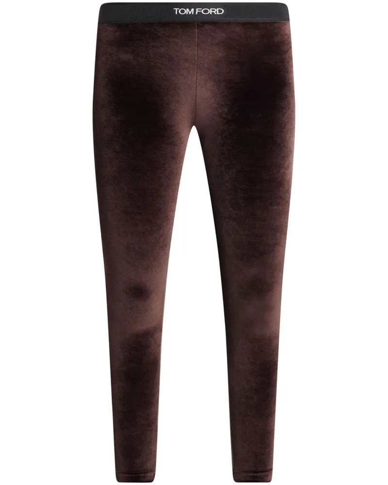 Tom Ford Leggings mit Logo-Bund - Braun Braun
