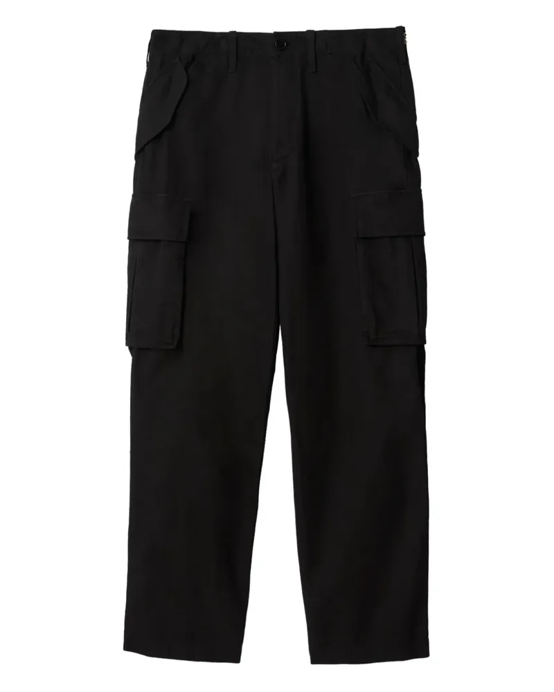 Burberry Karierte Cargohose mit B-Schnalle - Schwarz Schwarz