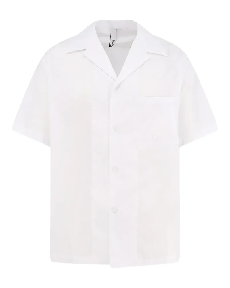 Hevò short-sleeve bowling-collar shirt - Weiß Weiß