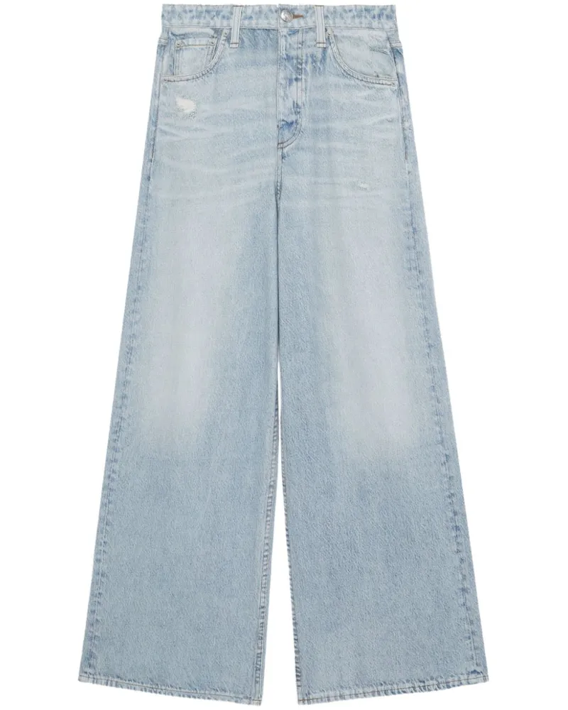 Rag & Bone Halbhohe Wide-Leg-Jeans - Blau Blau
