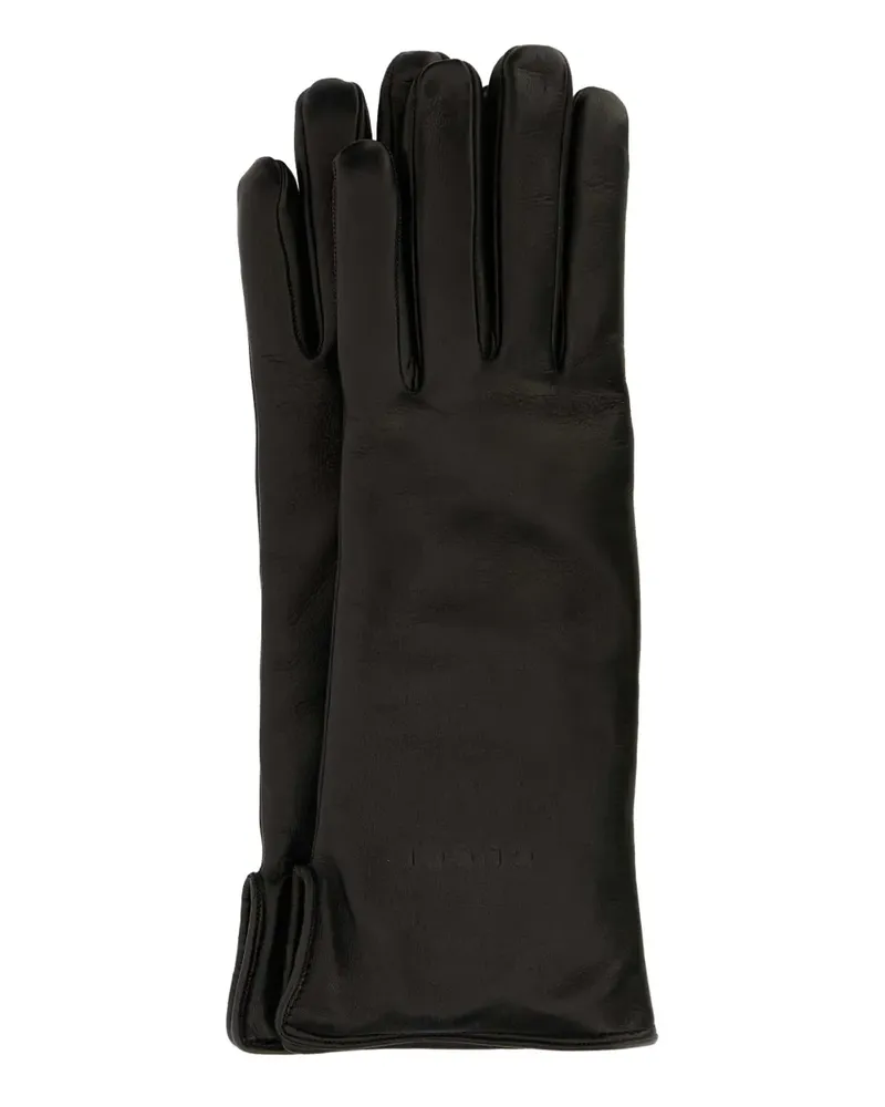 Gucci Handschuhe aus Leder - Schwarz Schwarz