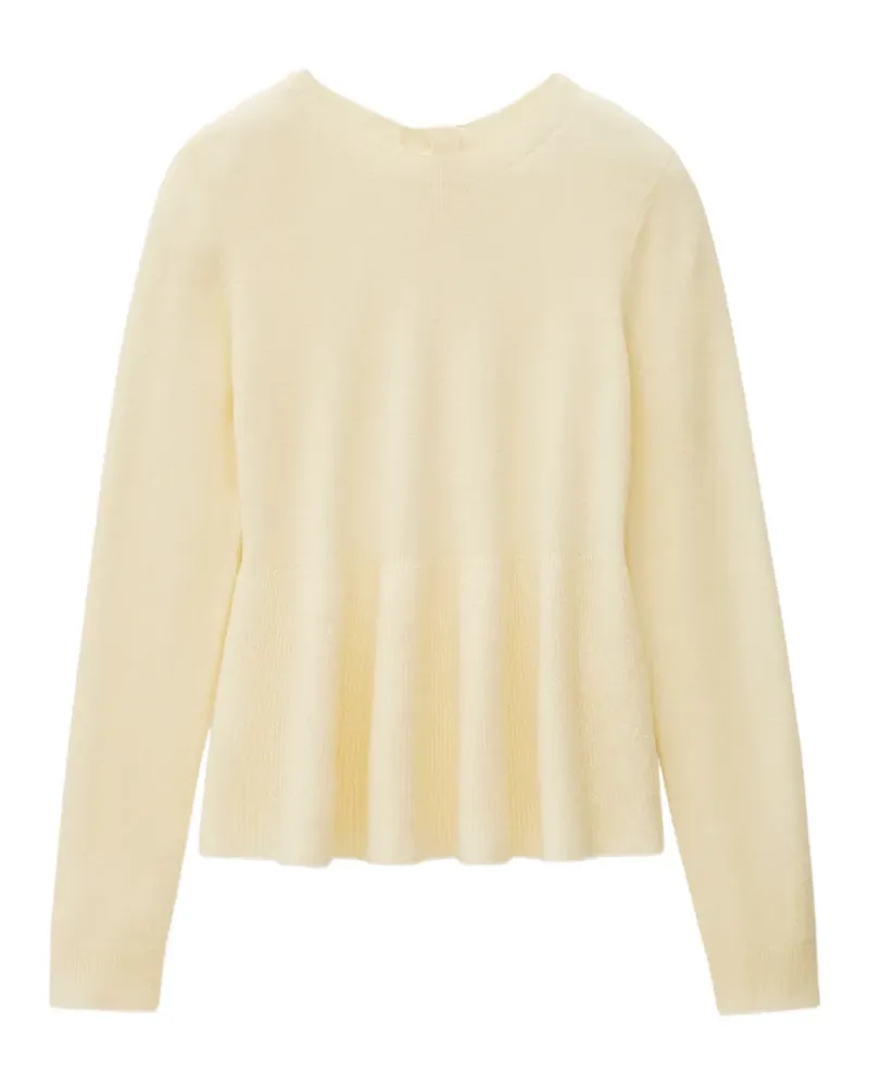 ba&sh Salama buttoned-back knitted top - Nude Nude