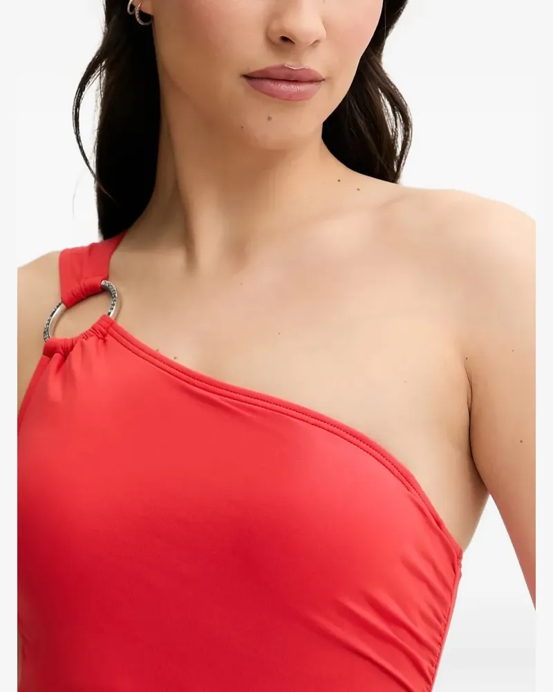 Michael Kors One-Shoulder-Badeanzug - Rot Rot