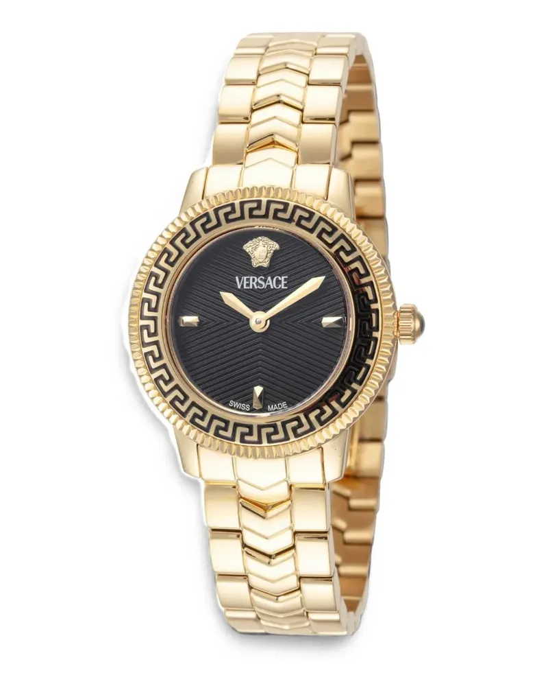 Versace V-Icon Greca Armbanduhr 30mm - Schwarz Schwarz