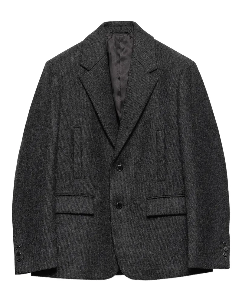 Prada Jacke mit fallendem Revers - Grau Grau