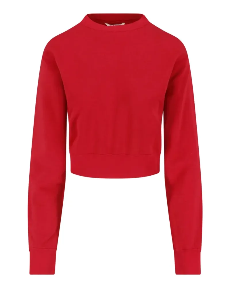 AURALEE cropped long-sleeve sweatshirt - Rot Rot
