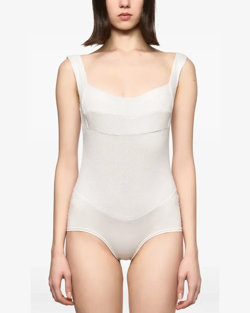 ATU Body Couture Body mit Pailletten - Weiß Weiß