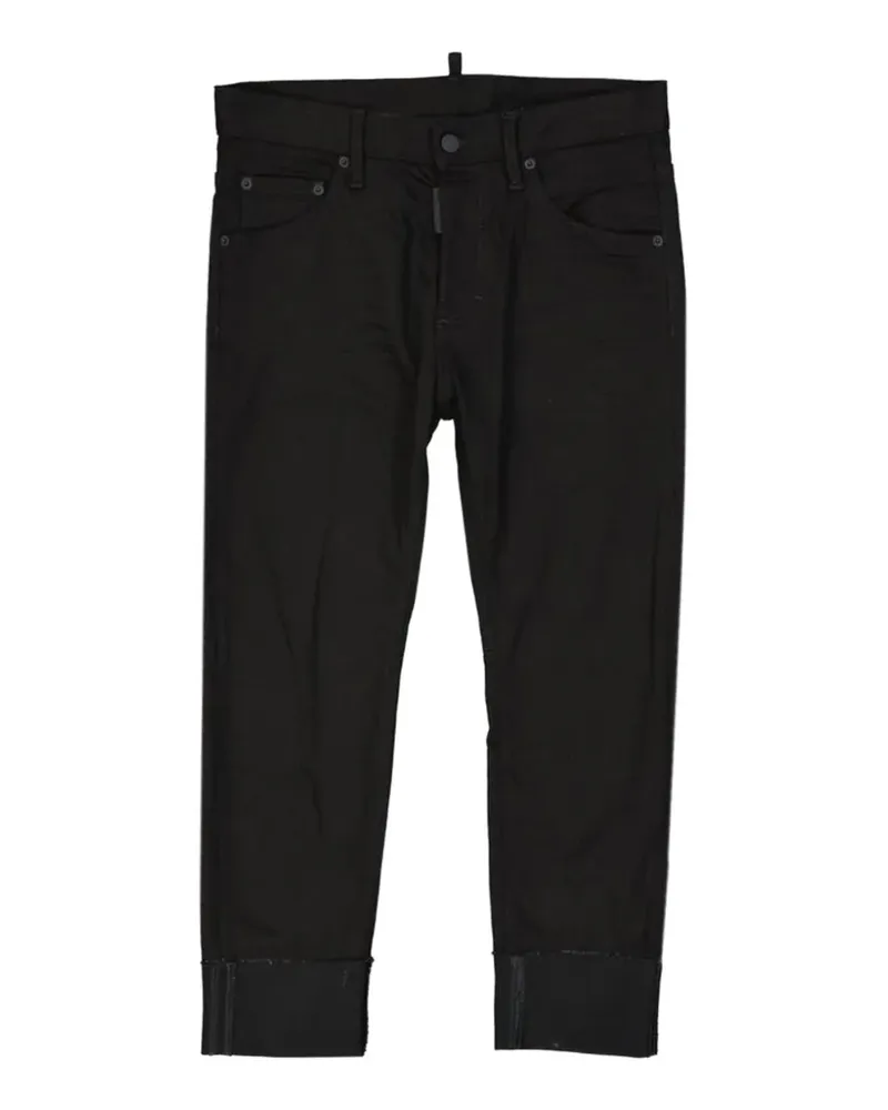 Dsquared2 logo-patch jeans - Schwarz Schwarz