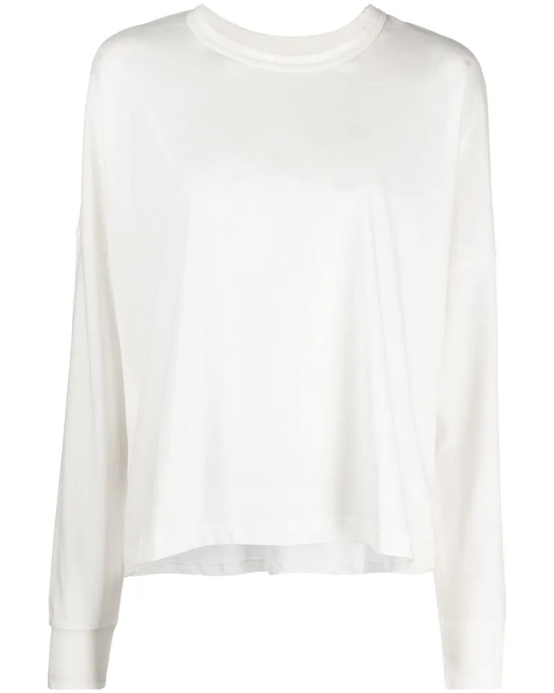 Studio Nicholson Klassisches Langarmshirt - Weiß Weiß
