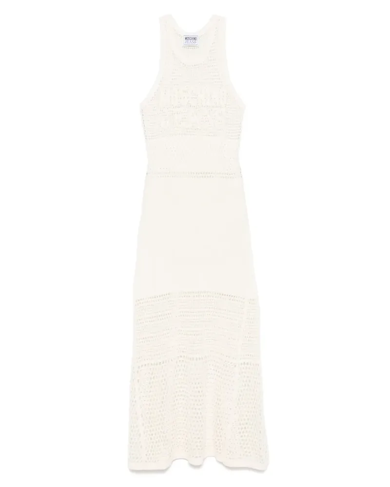 Moschino Gestricktes Midikleid - Weiß Weiß