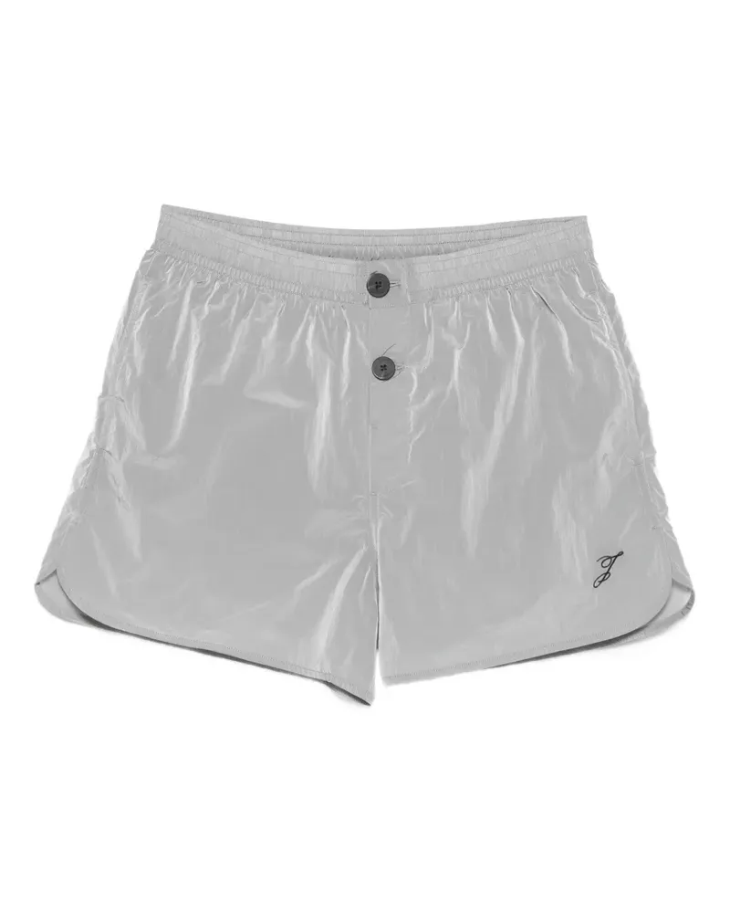 Jacquemus logo-embroidered swim shorts - Grau Grau