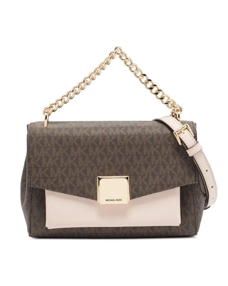 Michael Kors Lita Tote Bag aus Canvas mit Monogramm - Braun Braun
