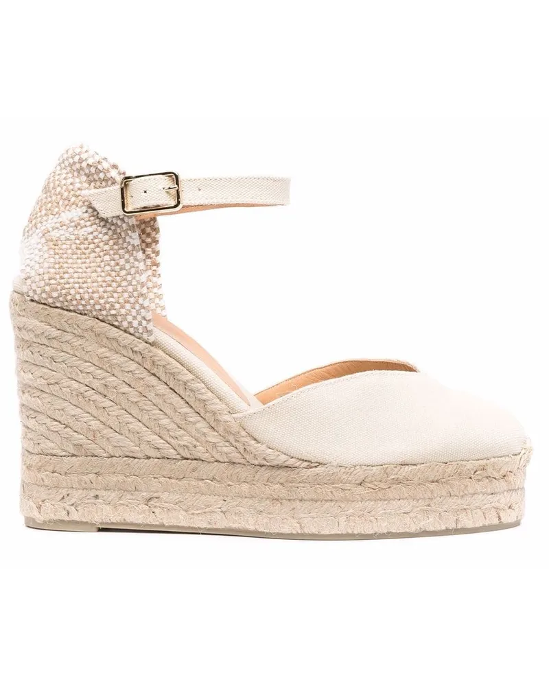 Castañer Chiarita Sandalen mit Wedge - Nude Nude