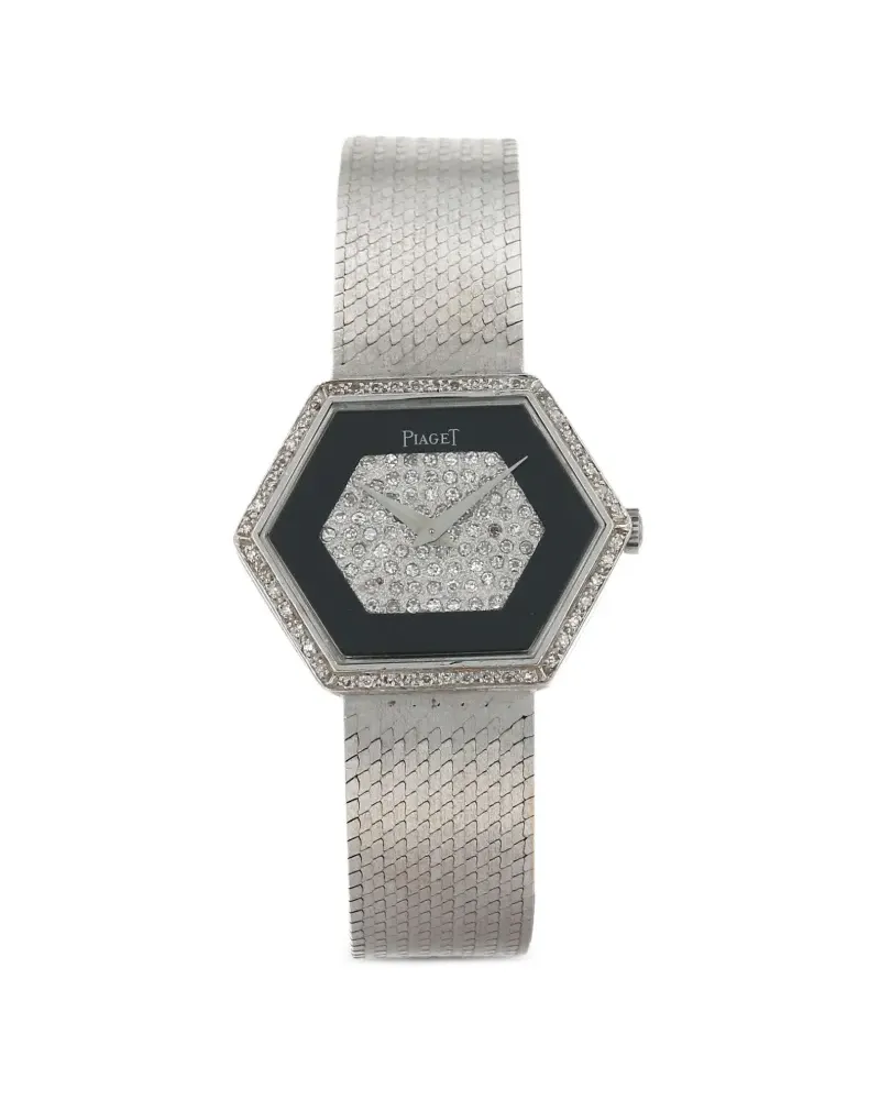 Piaget 1970 pre-owned sechseckiges Zifferblatt 29mm - Silber Silber