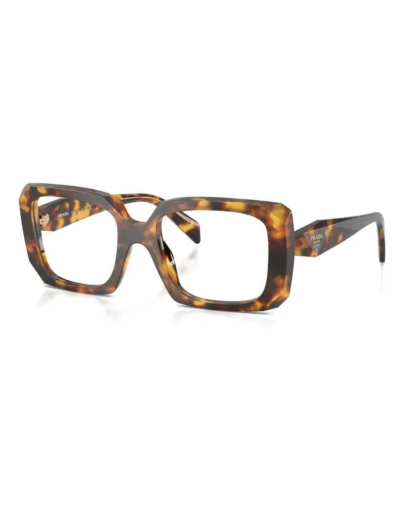 Prada square-frame tortoiseshell glasses - Braun Braun