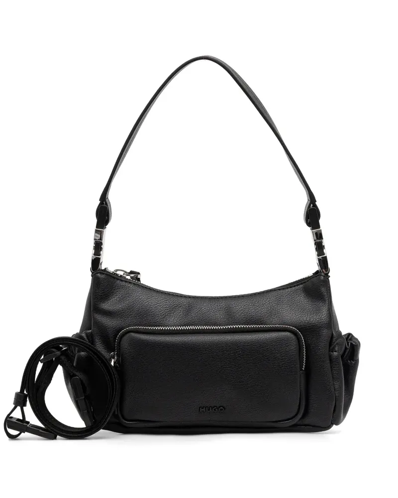 HUGO BOSS Satchel-Tasche mit Reißverschluss - Schwarz Schwarz