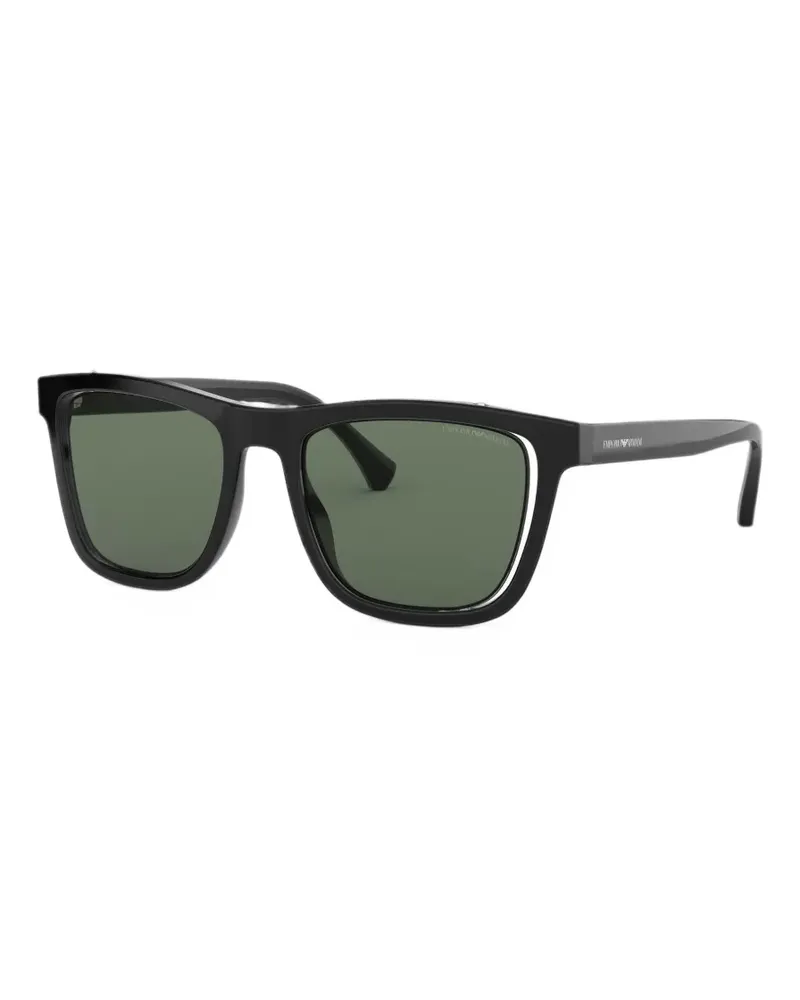 Emporio Armani square-frame sunglasses - Schwarz Schwarz